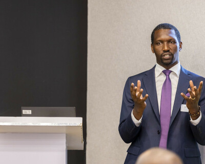 Claude in January 2023 at an ITM Rwanda partner meeting_s